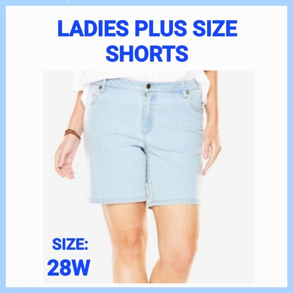 Ladies Plus Size Shorts - Picture 1 of 6